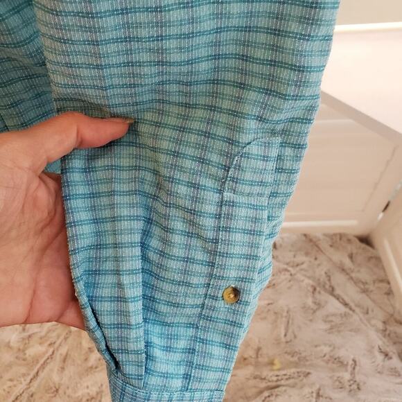 LL BEAN PLAID MULTI ZIP POCKET OUTDOOR BUTTONDOWN SIZE SMALL - Picture 3 of 6